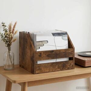 Kutija za vinilne albume Dimljeni hrast 38 x 30 x 29 cm - Dimljeni hrast 1