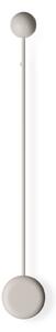 Vibia Pin 1692 LED zidna svjetiljka, 70 cm, krem, Bež, Dnevni boravak/blagovaonica, Metal