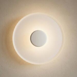 Vibia Top LED zidna svjetiljka Ø 40 cm bijela, prigušiva, Bijela, Dnevni boravak/blagovaonica, Metal