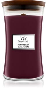 Woodwick Phantom Cherry mirisna svijeća s drvenim fitiljem 609.5 g