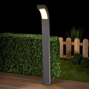 Lucande LED staza Lennik, 100 cm, antracit, metal, Crno, Aluminij
