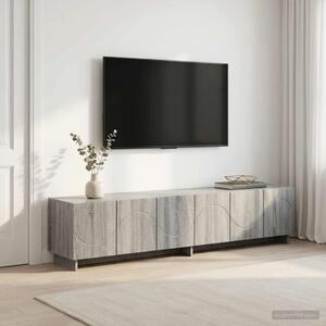 TV stalak 180 x 34 5 x 40 cm Siva Sonoma Konstruirano drvo - Siva Sonoma 179.5 x 34.5 x 40 cm
