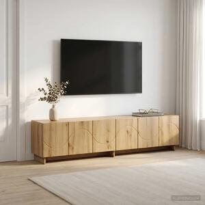 TV stalak 180 x 34 5 x 40 cm Hrast artisan Konstruirano drvo - Hrast artisan 179.5 x 34.5 x 40 cm