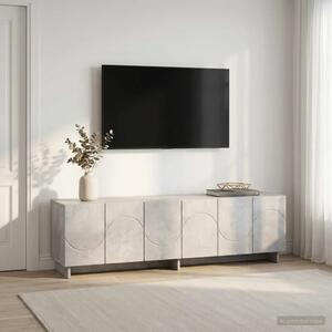 TV stalak 140 x 34 5 x 40 cm Betonska siva Konstruirano drvo - Betonska siva 140 x 34 5 x 40 cm