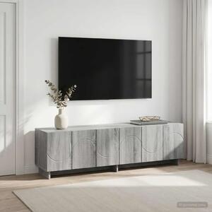 TV stalak 140 x 34 5 x 40 cm Siva Sonoma Konstruirano drvo - Siva Sonoma 140 x 34 5 x 40 cm
