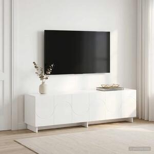 TV stalak 140 x 34 5 x 40 cm Bijela visokog sjaja - Bijela visokog sjaja 140 x 34 5 x 40 cm