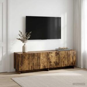 TV stalak 140 x 34 5 x 40 cm Dimljeni hrast Konstruirano drvo - Dimljeni hrast 140 x 34 5 x 40 cm