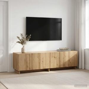 TV stalak 140 x 34 5 x 40 cm Hrast artisan Konstruirano drvo - Hrast artisan 140 x 34 5 x 40 cm