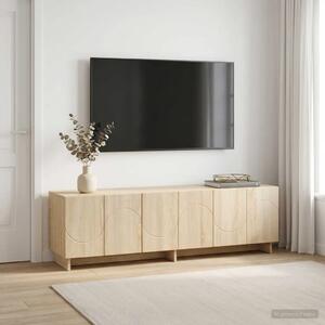 TV stalak 140 x 34 5 x 40 cm Hrast sonoma Konstruirano drvo - Hrast sonoma 140 x 34 5 x 40 cm