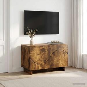 TV stalak 60 x 34.5 x 40 cm Dimljeni hrast Konstruirano drvo - Dimljeni hrast 60 x 34.5 x 40 cm