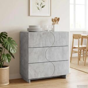 Komoda Betonska siva 70 x 38 x 75 cm Konstruirano drvo - Betonska siva