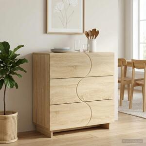Komoda Hrast sonoma 70 x 38 x 75 cm Konstruirano drvo - Hrast sonoma
