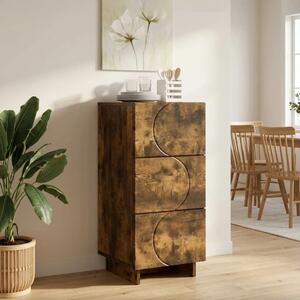 Komoda Dimljeni hrast 33.5 x 34.5 x 75 cm Konstruirano drvo - Dimljeni hrast