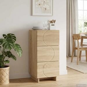 Komoda Hrast sonoma 33.5 x 34.5 x 75 cm Konstruirano drvo - Hrast sonoma