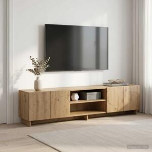 TV stalak 180 x 34 5 x 40 cm Hrast artisan Konstruirano drvo - Hrast artisan 179.5 x 34.5 x 40 cm