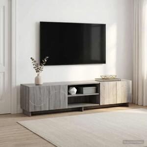 TV stalak 180 x 34 5 x 40 cm Siva Sonoma Konstruirano drvo - Siva Sonoma 179.5 x 34.5 x 40 cm