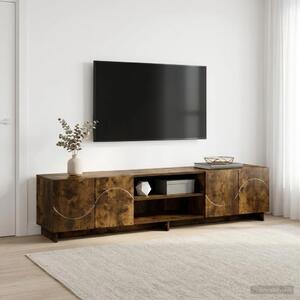 TV stalak 180 x 34 5 x 40 cm Dimljeni hrast Konstruirano drvo - Dimljeni hrast 179.5 x 34.5 x 40 cm