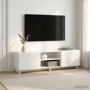 TV stalak 140 x 34 5 x 40 cm Bijela visokog sjaja - Bijela visokog sjaja 140 x 34 5 x 40 cm