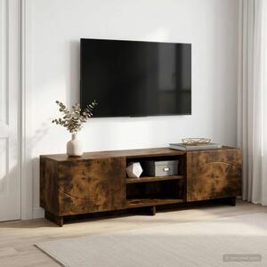 TV stalak 140 x 34 5 x 40 cm Dimljeni hrast Konstruirano drvo - Dimljeni hrast 140 x 34 5 x 40 cm