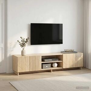 TV stalak 180 x 34 5 x 40 cm Hrast sonoma Konstruirano drvo - Hrast sonoma 179.5 x 34.5 x 40 cm