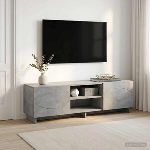 TV stalak 140 x 34 5 x 40 cm Betonska siva Konstruirano drvo - Betonska siva 140 x 34 5 x 40 cm