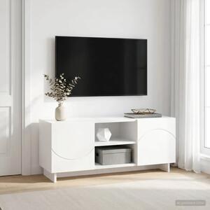 TV stalak 90 x 34 5 x 40 cm Bijela Konstruirano drvo - Bijela 90 x 34 5 x 40 cm