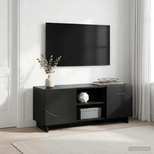TV stalak 90 x 34 5 x 40 cm Crna Konstruirano drvo - Crna 90 x 34 5 x 40 cm