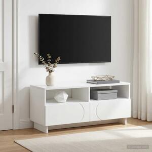 TV stalak 90 x 34.5 x 40 cm Bijela Konstruirano drvo - Bijela 90 x 34.5 x 40 cm