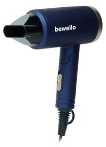 Bewello BW3040 Putni Fen za Kosu – 1300W Snage, Sklopiva Ručka & 2 Brzine, Tamnoplavi/Zlatni