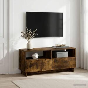TV stalak 90 x 34 5 x 40 cm Dimljeni hrast Konstruirano drvo - Dimljeni hrast 90 x 34 5 x 40 cm