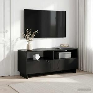 TV stalak 90 x 34 5 x 40 cm Crna Konstruirano drvo - Crna 90 x 34 5 x 40 cm