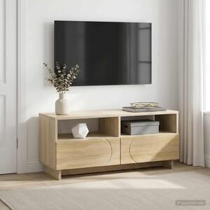 TV stalak 90 x 34.5 x 40 cm Betonska siva Konstruirano drvo - Betonska siva 90 x 34.5 x 40 cm