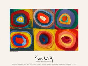 Reprodukcija Colour Study One (Vintage Abstract) - Wassily Kandinsky