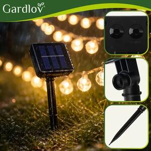 Gardlov 24010-Solarna LED girlanda 100 kuglica 11,6 m – dekorativna vrtna rasvjeta
