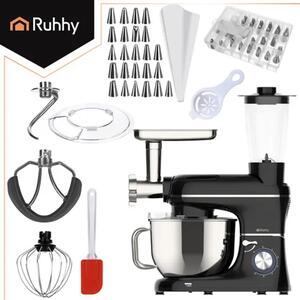 RUHHY 3u1 planetarni mikser 1500W s blenderom i mašinom za mljevenje mesa | Zdjela 6,2 L
