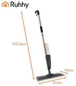 RUHHY mop s raspršivačem 600 ml – plosnati mikrofiber mop za brzo čišćenje