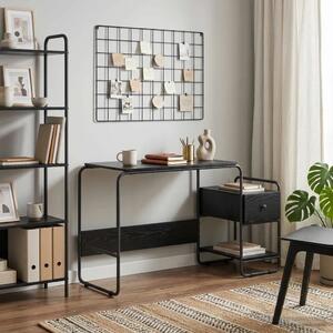 Stol s pohranom Crni hrast 131.5 x 50 x 75.5 cm - Crni hrast
