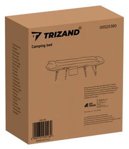 TRIZAND sklopivi kamp krevet s madracem i podesivim naslonom 200x65 cm