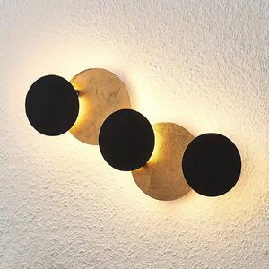 Lindby LED zidna svjetiljka Grazyna, 52 cm, 5 žarulja, podesiva, Crno, Dnevni boravak/blagovaonica, Metal, Zidni posebni oblici