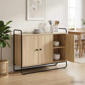 Komoda Hrast sonoma 102 x 35 x 75 cm Prerađeno drvo - Hrast sonoma 102 x 35 x 75 cm