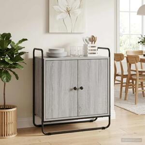 Komoda Siva Sonoma 68 x 35 x 75 cm Prerađeno drvo - Siva Sonoma 68 x 35 x 75 cm