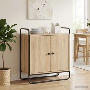 Komoda Hrast sonoma 68 x 35 x 75 cm Prerađeno drvo - Hrast sonoma 68 x 35 x 75 cm