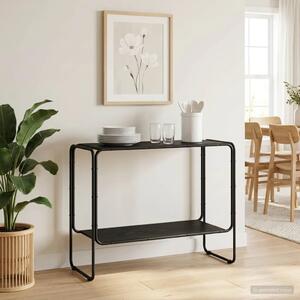 Komoda Crni hrast 93.5 x 38 x 75 cm Prerađeno drvo - Crni hrast 93.5 x 38 x 75 cm