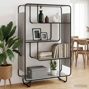 Visoka komoda Siva Sonoma 93 5 x 37 5 x 144 cm Prerađeno drvo - Siva Sonoma 93 5 x 37 5 x 144 cm