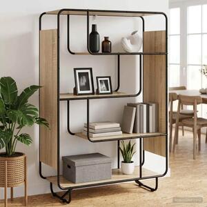 Visoka komoda Hrast sonoma 93 5 x 37 5 x 144 cm Prerađeno drvo - Hrast sonoma 93 5 x 37 5 x 144 cm