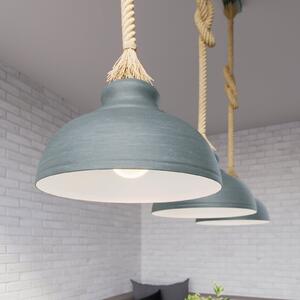 Lindby Chaby viseće svjetlo u izgledu betona, 3 lampe, prigušiva, Sivo, Dnevni boravak/blagovaonica, Metal