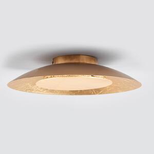 Lindby LED stropna svjetiljka Keti, Ø 35 cm, zlatna, okrugla, metalna, Zlato / mjed, Područje hodnika, Metal, Zid okrugli