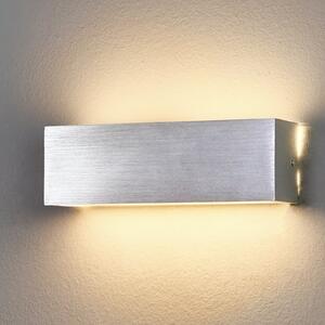 Lindby Kvadratna aluminijska LED zidna svjetiljka Ranik, Metalik, Područje hodnika, Metal
