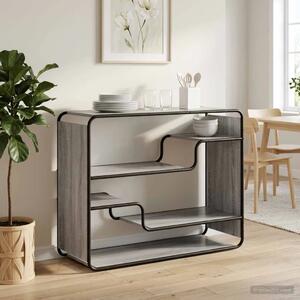 Komoda Siva Sonoma 98 x 37 5 x 75 5 cm Konstruirano drvo - Siva Sonoma 98 x 37 5 x 75 5 cm