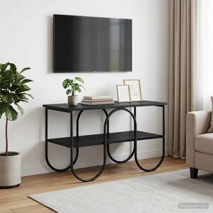 TV stalak 80 x 40 x 50 cm Crni hrast Konstruirano drvo - Crni hrast 80 x 40 x 50 cm